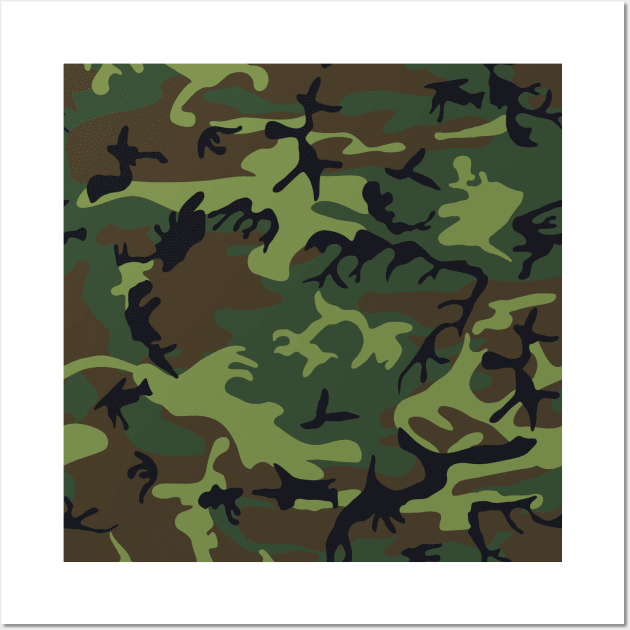 Best Seller Cammo Print Wall Art by Danger Noodle